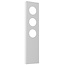 Fantasia Abat-jour Fantasia Nysit Cover en blanc à angles vifs, version pour luminaire à 3 lumières, collection Premium