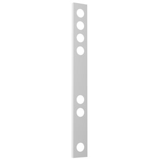 Pantalla Fantasia Nysit Cover blanca, esquina viva, 7 luces