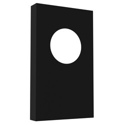 Pantalla Fantasia Nysit Cover negra, esquina viva, 1 luz