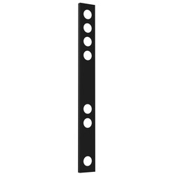 Fantasia Nysit Cover lámpara colgante 7 luces, negro, esquina angular