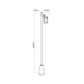 Fantasia Fantasia WAYRA outdoor pole light with GU10 socket (max 15W, bulb not included), IP65 rated for garden and patio use.
