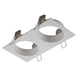 Fantasia ZOOM foco superficie 2 luces, blanco satinado