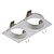 Fantasia Fantasia ZOOM foco superficie 2 luces, blanco satinado