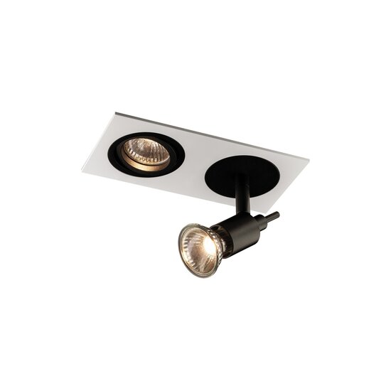 Fantasia Fantasia ZOOM foco de superficie, 2 luces, base blanco satinado con 2x casquillo GU10