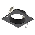 Fantasia Fantasia ZOOM base plafondspot, vierkante basisplaat in satijnzwart, voor 1x GU10 lichtbron (niet inbegrepen)
