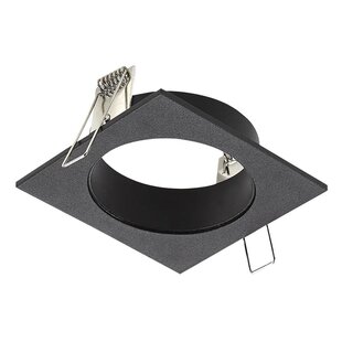 Fantasia ZOOM base foco techo cuadrado negro satinado GU10