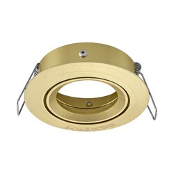 Fantasia Saturn inbouwspot richtbaar, geborsteld goud, GU10