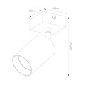 Fantasia Fantasia Taboo spot GU10, blanc, 1 point lumineux, collection Deco, douille GU10, ampoule non incluse