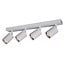 Fantasia Foco Fantasia Taboo GU10 con 4 puntos de luz en blanco, casquillo GU10, bombilla no incluida, colección Deco