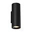Fantasia Aplique de pared Fantasia TABOO en negro, con luz hacia arriba y hacia abajo. De la colección Deco.