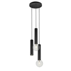 Fantasia Taboo Pendelleuchte 3-flammig schwarz – GU10/E27