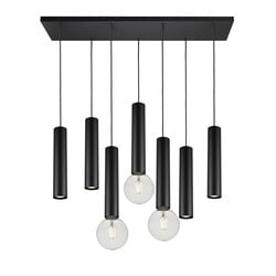 Fantasia TABOO hanglamp 7-lichts zwart GU10 en E27