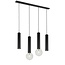Fantasia Suspension Fantasia TABOO a 4 points lumineux, 2x douille GU10 et 2x E27 (ampoules non incluses), noire