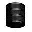 Fantasia Fantasia Lopal anillo decorativo en negro, tamaño grande, accesorio para lámparas colgantes