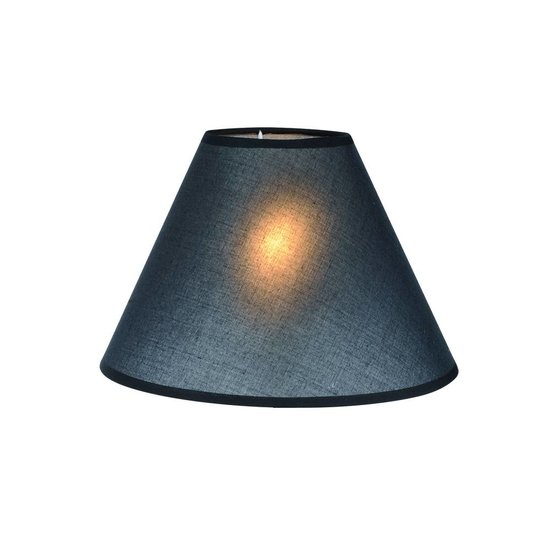 Lampshade black/ecru/taupe fabric conical 250mm for ARM-304/306