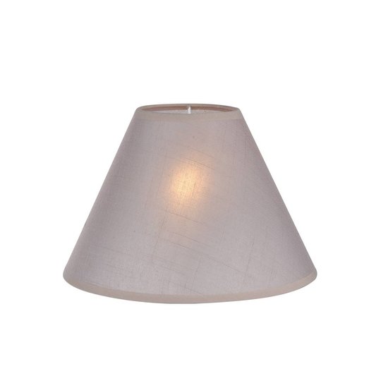 Lampshade black/ecru/taupe fabric conical 250mm for ARM-304/306