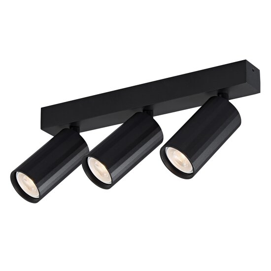 Fantasia Barra de focos Fantasia Oryx negra, 3 focos MR11 orientables por separado, bombillas no incluidas