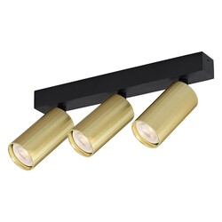 Fantasia ORYX rampe 3 lumières noir/or, MR11 (ampoule excl.)