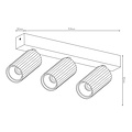 Fantasia Fantasia ORYX, barre à 3 spots blanche avec douille MR11, ampoules non incluses, collection Deco