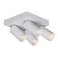 Fantasia Foco de superficie cuadrado Fantasia Oryx en blanco, 4 puntos de luz, portalámparas MR11, bombilla no incluida