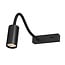 Fantasia Aplique de pared Fantasia ORYX con brazo flexible, interruptor on/off, negro, casquillo MR11 (bombilla excl.)