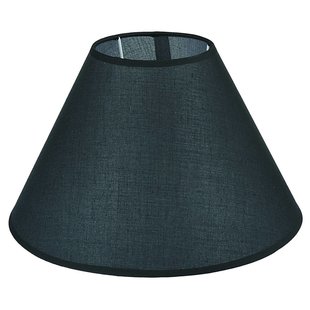 Lampshade black/ecru/taupe fabric conical 300mm for ARM-304/306