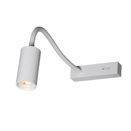 Fantasia Aplique de pared flexible Fantasia Oryx en blanco, con portalámparas MR11 e interruptor on/off, bombilla no incluida