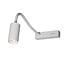Fantasia Aplique de pared flexible Fantasia Oryx en blanco, con portalámparas MR11 e interruptor on/off, bombilla no incluida