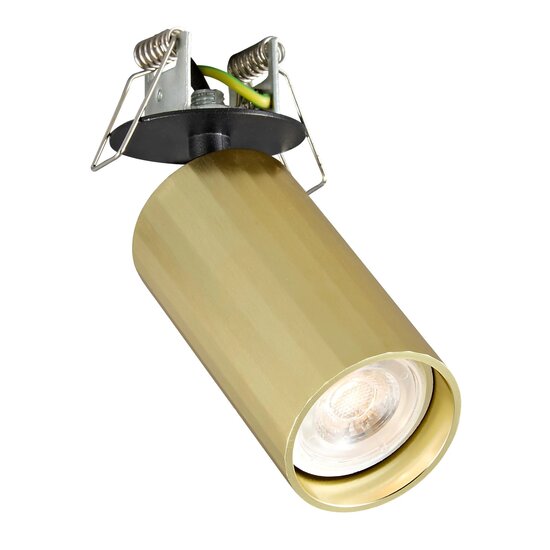 Fantasia Fantasia ORYX recessed spot with leaf springs, MR11 socket, black-gold, bulb not included
