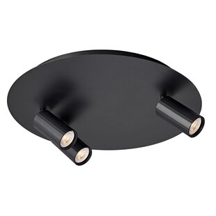 Fantasia ORYX Deckenspot Ø350 mm schwarz, 3 MR11-Spots