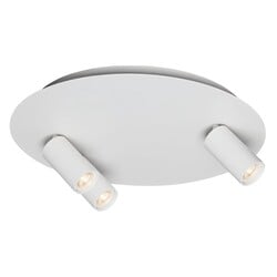 Fantasia ORYX 2+1 round ceiling spotlight Ø350 mm white