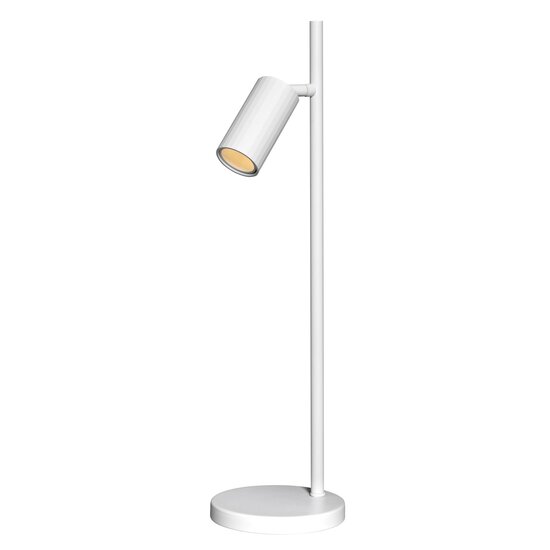 Fantasia Lámpara de mesa Fantasia Oryx en blanco, colección Deco. Modelo compacto sin fuente de luz incluida, bombilla a elegir aparte.