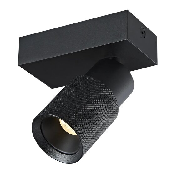 Fantasia Fantasia NYSAL Spot RL 1L - foco negro con 1 punto de luz, colección Premium de Fantasia. Bombilla no incluida.