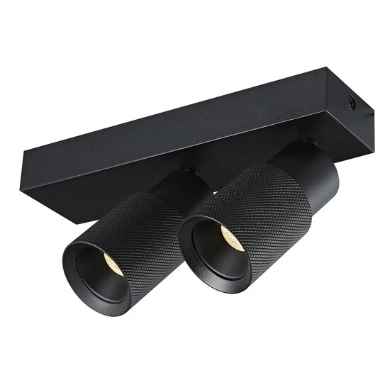 Fantasia Fantasia NYSAL Spot Plafond Noir RL avec 2 Points Lumineux - Modele de la Collection Premium
