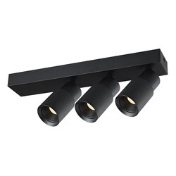 Fantasia NYSAL Foco Techo Negro RL con 3 Puntos de Luz