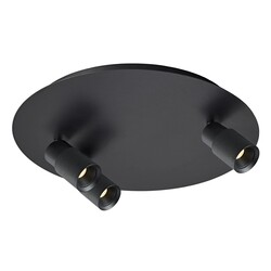 Fantasia NYSAL Foco Techo Negro RD con 3 Puntos de Luz