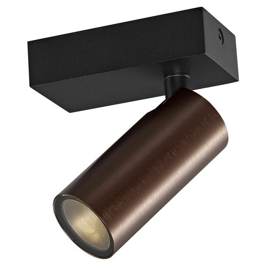 Fantasia Fantasia XIA Spot 1L, foco de la colección Premium con acabado bronce y un punto de luz, bombilla no incluida.