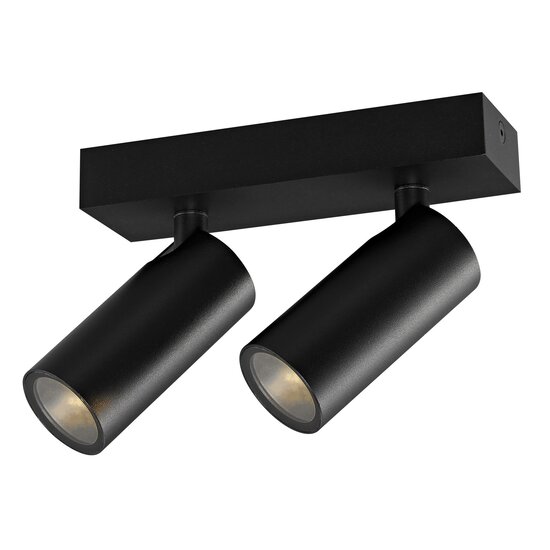 Fantasia Fantasia XIA Aufbauspot mit 2 Lichtpunkten, schwarz, Premium-Kollektion, ohne Leuchtmittel