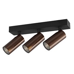 Fantasia XIA spot de plafond 3 lumières, finition bronze