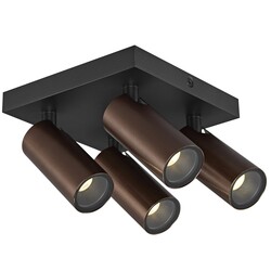 Fantasia XIA spot de plafond 4 lumières, finition bronze