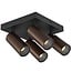 Fantasia Fantasia XIA surface-mounted ceiling spotlight with 4 light points in a bronze-coloured finish, for indoor lighting