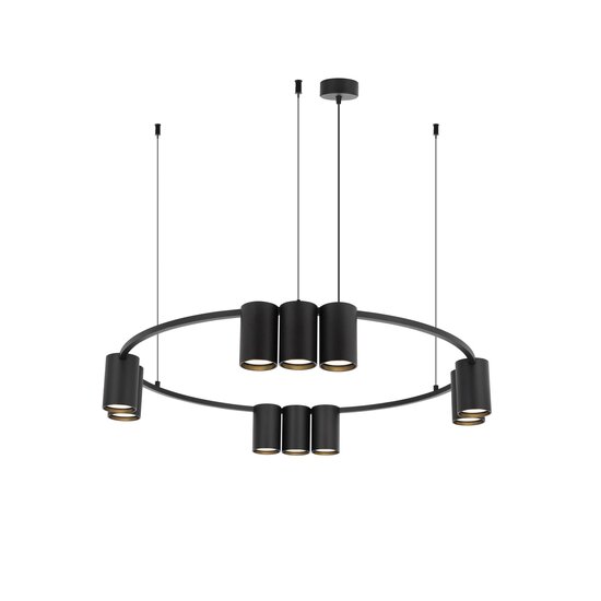 Fantasia Fantasia ISE Pendelleuchte in Schwarz, Durchmesser 60 cm, 10x GU10-Fassung (Leuchtmittel nicht enthalten), Kollektion Deco