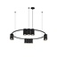 Fantasia Fantasia ISE pendant light in black, 60 cm diameter, 10x GU10 socket (bulbs not included), Deco collection