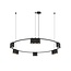Fantasia Fantasia ISE Pendelleuchte mit 15 GU10-Fassungen (Leuchtmittel nicht enthalten), schwarz, Durchmesser 100 cm, Deco-Kollektion