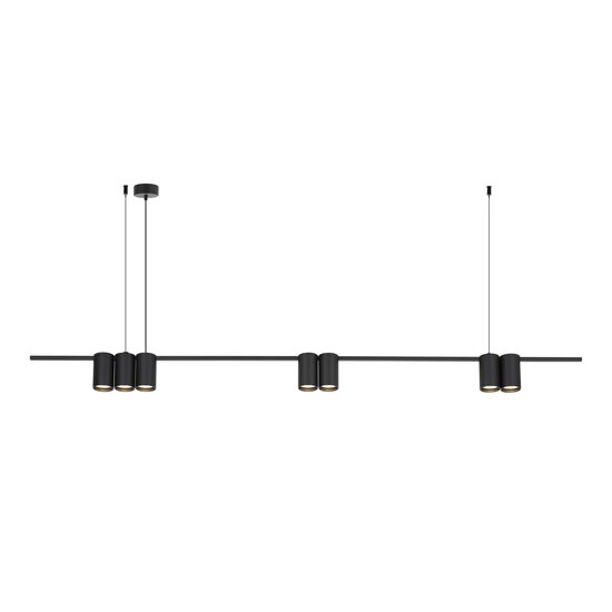 Fantasia Fantasia ISE Pendelleuchte, 7x GU10-Fassung, schwarz, Kabellänge 150 cm, Leuchtmittel nicht enthalten, Deco-Kollektion