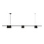 Fantasia Suspension Fantasia ISE, 7 douilles GU10, noire, cordon 150 cm, ampoules non incluses, collection Deco