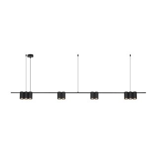 Fantasia ISE hanglamp, 10x GU10, 180 cm, zwart – Deco collectie