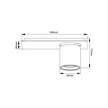 Fantasia Fantasia OYO Foco LED blanco, foco de superficie de la colección Deco con 1 punto de luz LED integrado.