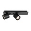 Fantasia Fantasia OYO LED Spot 2L, black, from the Deco collection, with 2 integrated light points