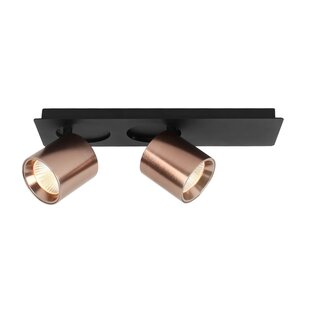 Fantasia OYO foco LED con 2 puntos de luz, acabado bronce